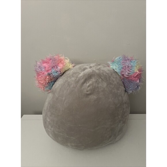 Kelina the Koala Squishmallow Plush Stuffed Animal 18" Gray Rainbow Belly & Ears - Picture 4 of 16